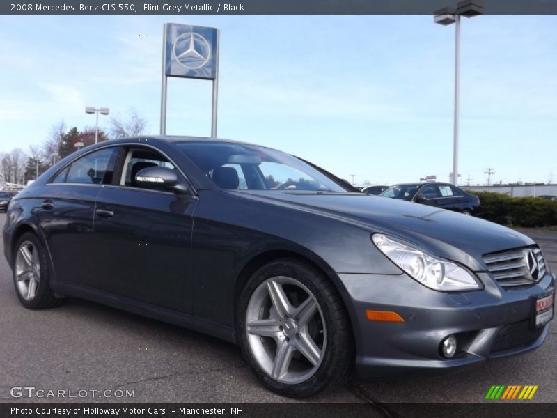 Flint Grey Metallic / Black 2008 Mercedes-Benz CLS 550