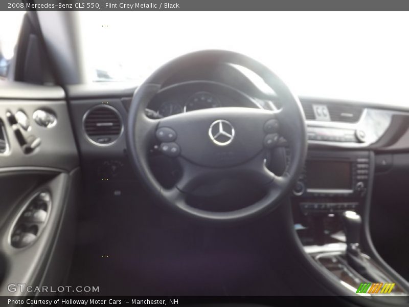 Flint Grey Metallic / Black 2008 Mercedes-Benz CLS 550