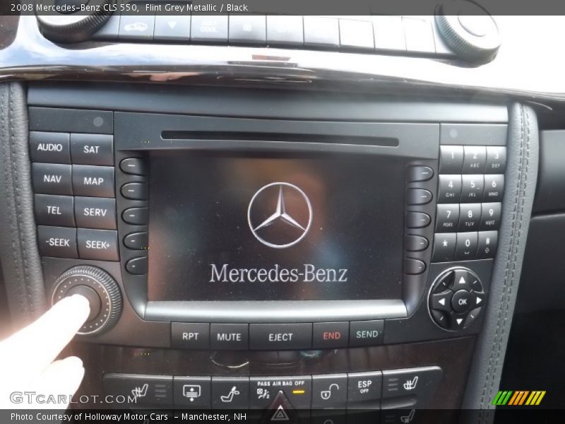 Flint Grey Metallic / Black 2008 Mercedes-Benz CLS 550