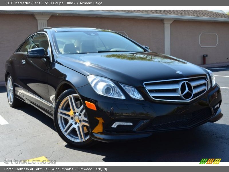 Black / Almond Beige 2010 Mercedes-Benz E 550 Coupe