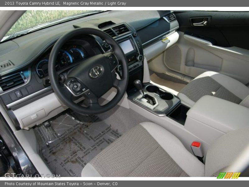 Magnetic Gray Metallic / Light Gray 2013 Toyota Camry Hybrid LE