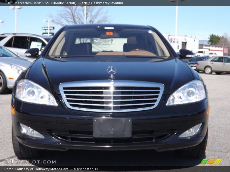 Black / Cashmere/Savanna 2007 Mercedes-Benz S 550 4Matic Sedan