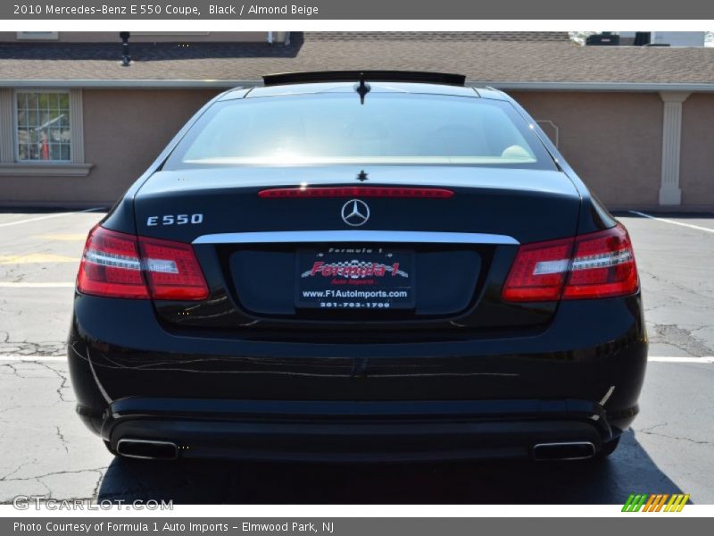 Black / Almond Beige 2010 Mercedes-Benz E 550 Coupe