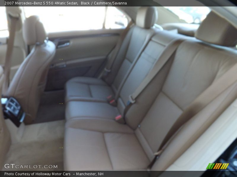Black / Cashmere/Savanna 2007 Mercedes-Benz S 550 4Matic Sedan