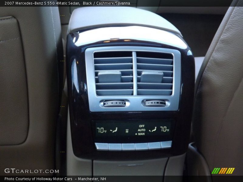 Black / Cashmere/Savanna 2007 Mercedes-Benz S 550 4Matic Sedan