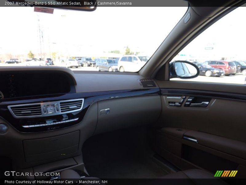 Black / Cashmere/Savanna 2007 Mercedes-Benz S 550 4Matic Sedan