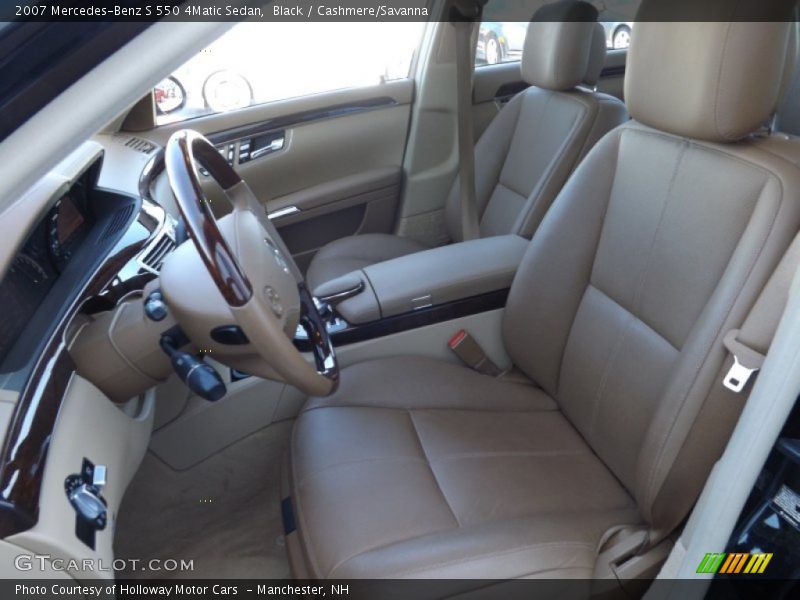 Black / Cashmere/Savanna 2007 Mercedes-Benz S 550 4Matic Sedan