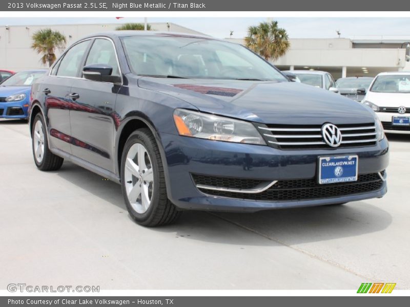 Night Blue Metallic / Titan Black 2013 Volkswagen Passat 2.5L SE