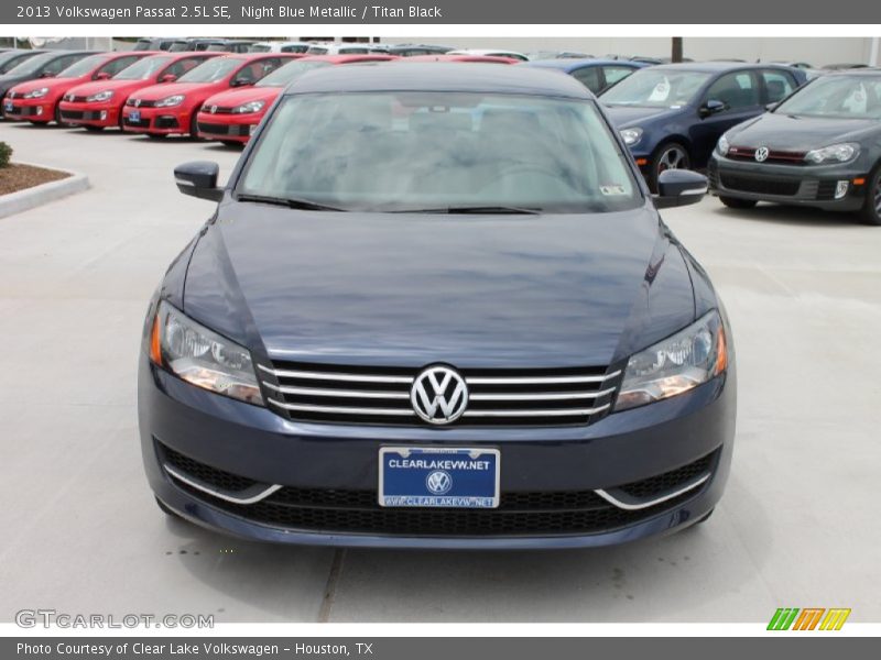 Night Blue Metallic / Titan Black 2013 Volkswagen Passat 2.5L SE