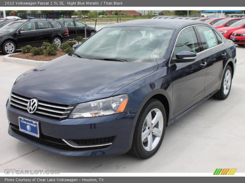 Night Blue Metallic / Titan Black 2013 Volkswagen Passat 2.5L SE