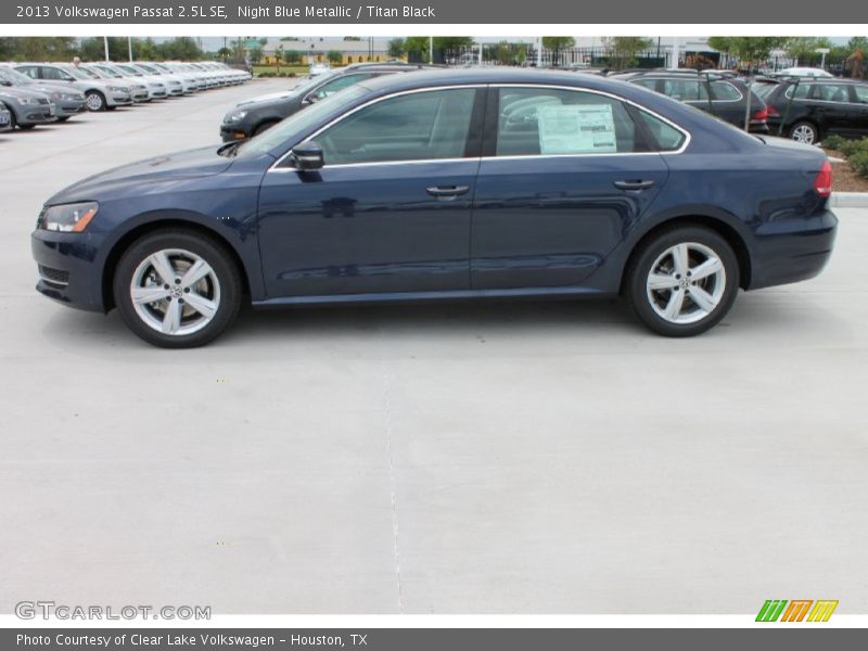 Night Blue Metallic / Titan Black 2013 Volkswagen Passat 2.5L SE