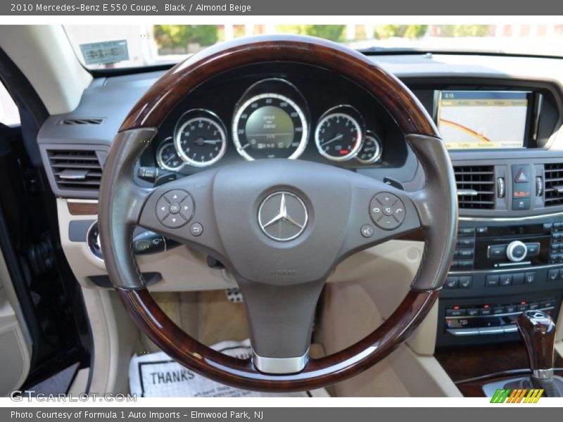 Black / Almond Beige 2010 Mercedes-Benz E 550 Coupe