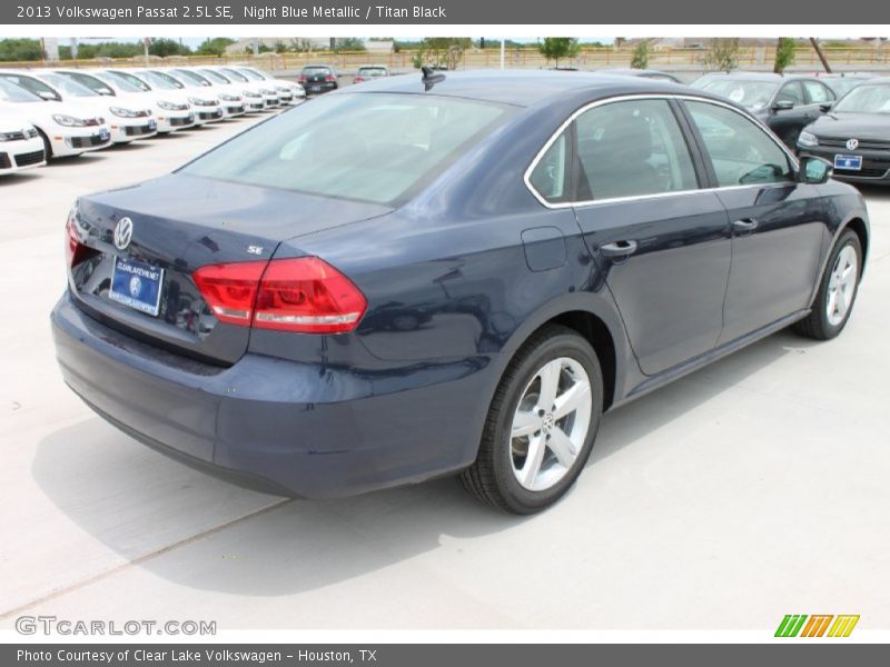 Night Blue Metallic / Titan Black 2013 Volkswagen Passat 2.5L SE