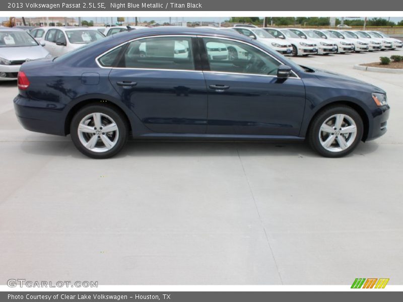 Night Blue Metallic / Titan Black 2013 Volkswagen Passat 2.5L SE