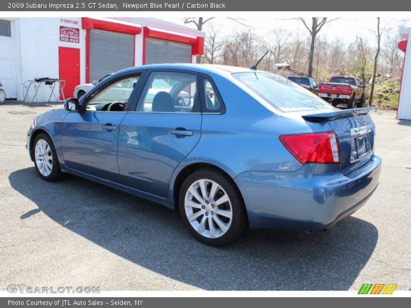 Newport Blue Pearl / Carbon Black 2009 Subaru Impreza 2.5 GT Sedan