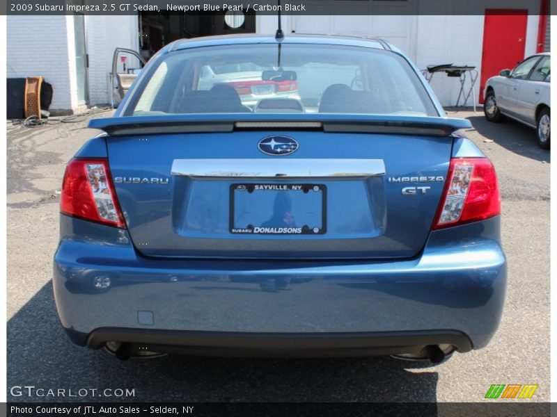 Newport Blue Pearl / Carbon Black 2009 Subaru Impreza 2.5 GT Sedan