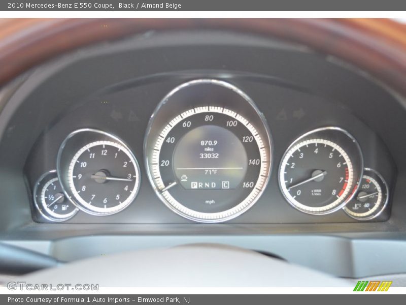Black / Almond Beige 2010 Mercedes-Benz E 550 Coupe