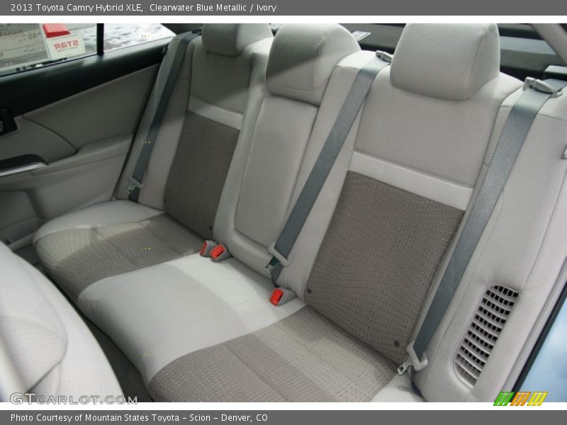 Clearwater Blue Metallic / Ivory 2013 Toyota Camry Hybrid XLE