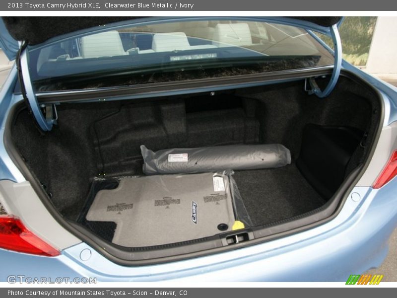 Clearwater Blue Metallic / Ivory 2013 Toyota Camry Hybrid XLE