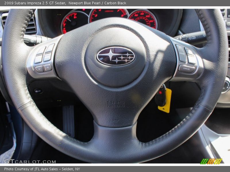 Newport Blue Pearl / Carbon Black 2009 Subaru Impreza 2.5 GT Sedan