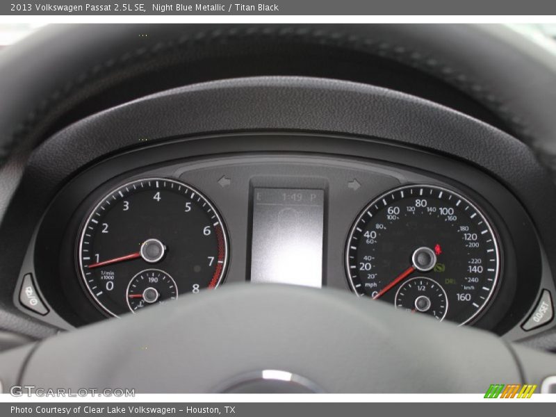 Night Blue Metallic / Titan Black 2013 Volkswagen Passat 2.5L SE