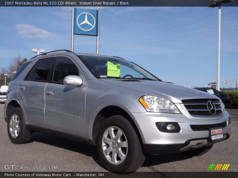 Iridium Silver Metallic / Black 2007 Mercedes-Benz ML 320 CDI 4Matic