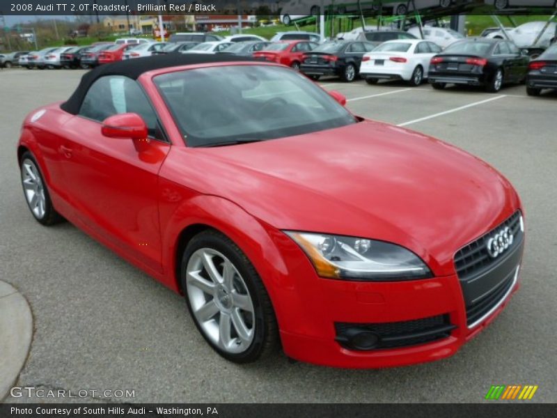 Brilliant Red / Black 2008 Audi TT 2.0T Roadster