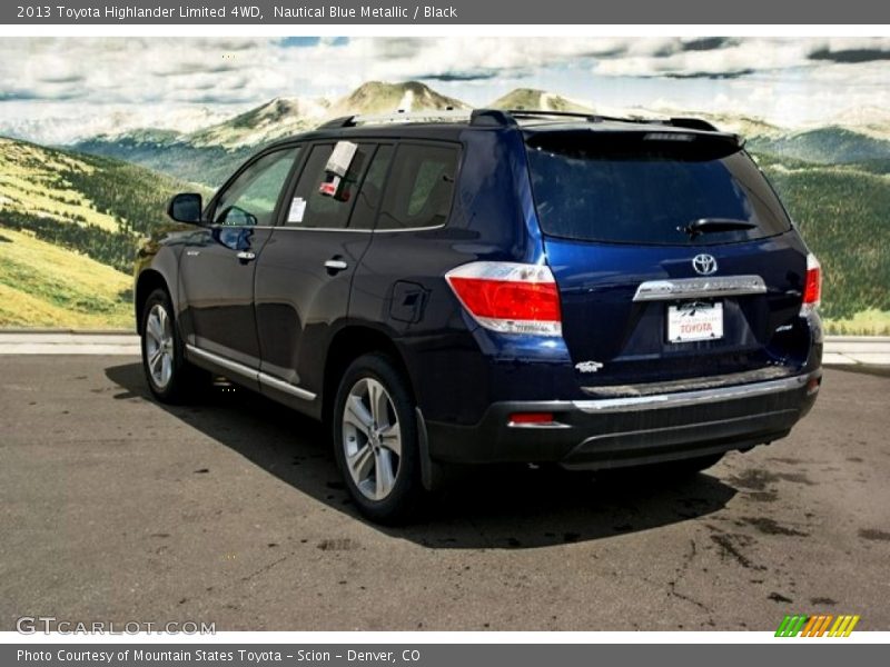 Nautical Blue Metallic / Black 2013 Toyota Highlander Limited 4WD