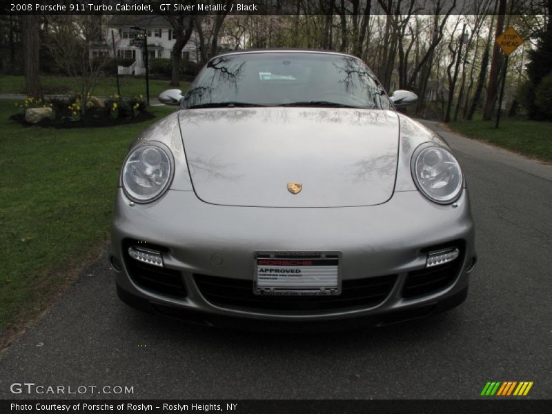 GT Silver Metallic / Black 2008 Porsche 911 Turbo Cabriolet