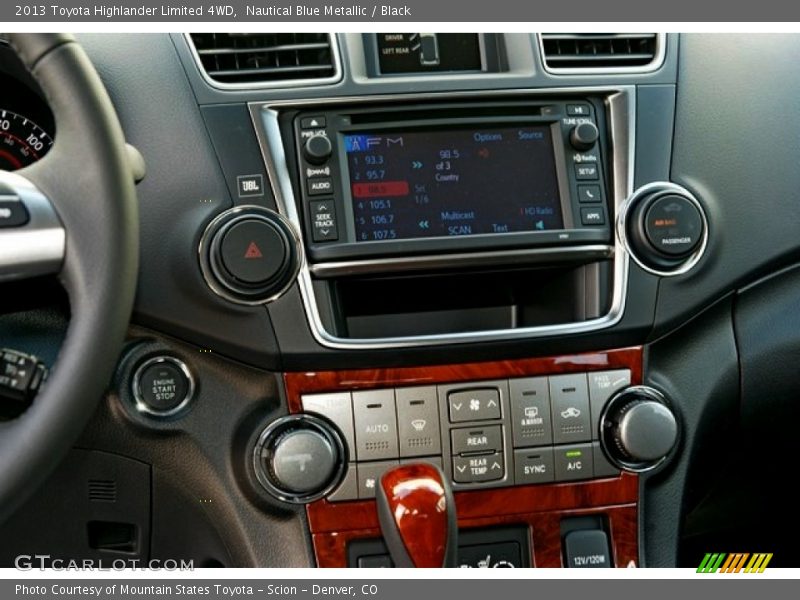Nautical Blue Metallic / Black 2013 Toyota Highlander Limited 4WD
