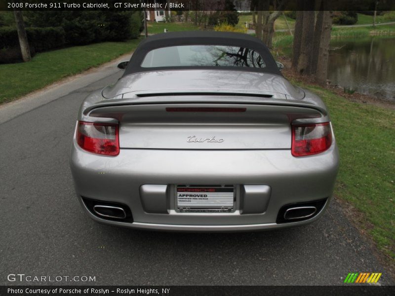 GT Silver Metallic / Black 2008 Porsche 911 Turbo Cabriolet