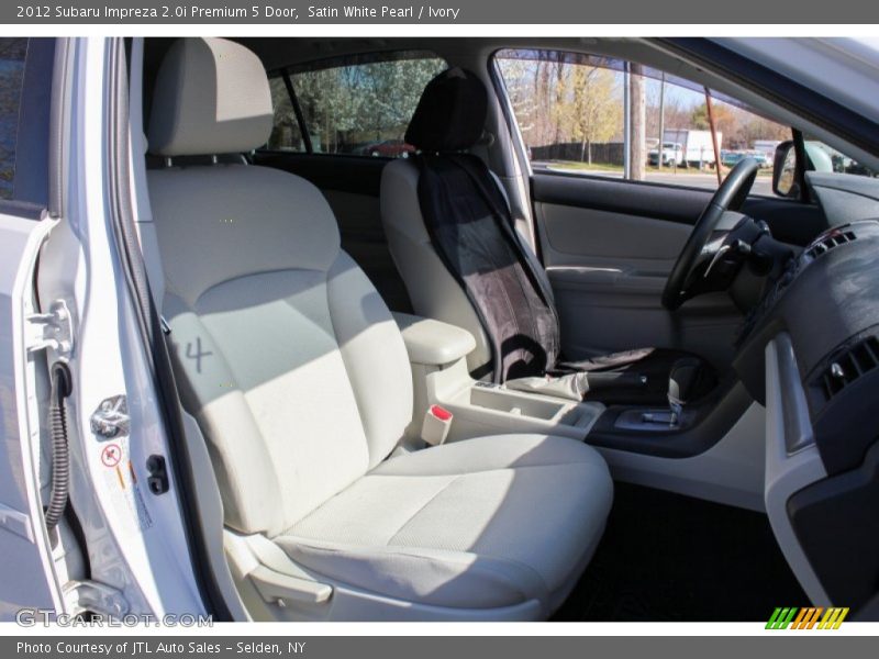Satin White Pearl / Ivory 2012 Subaru Impreza 2.0i Premium 5 Door