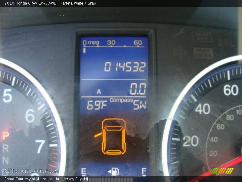 Taffeta White / Gray 2010 Honda CR-V EX-L AWD