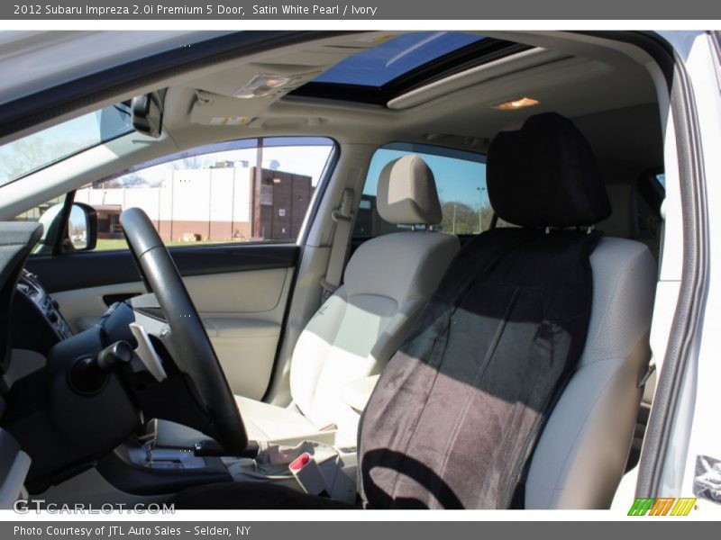 Satin White Pearl / Ivory 2012 Subaru Impreza 2.0i Premium 5 Door
