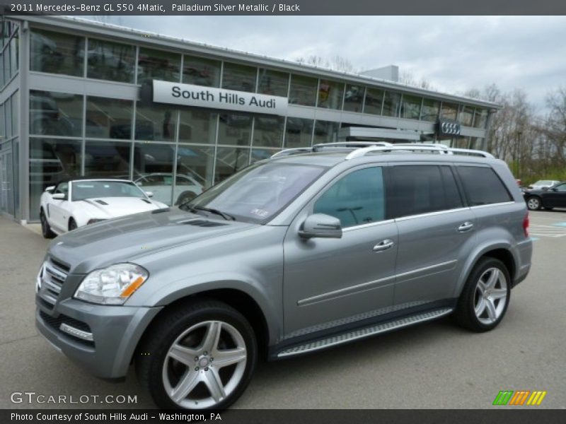 Palladium Silver Metallic / Black 2011 Mercedes-Benz GL 550 4Matic