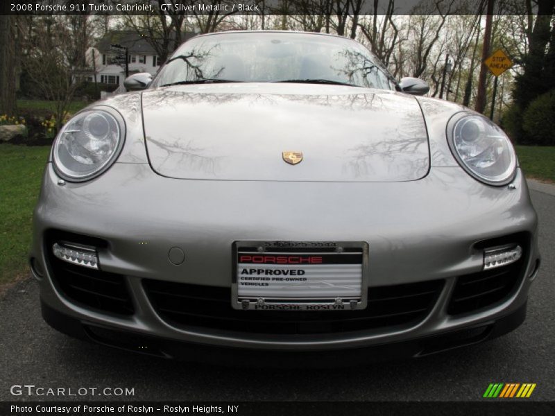 GT Silver Metallic / Black 2008 Porsche 911 Turbo Cabriolet