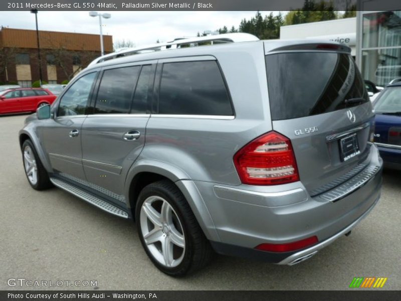 Palladium Silver Metallic / Black 2011 Mercedes-Benz GL 550 4Matic