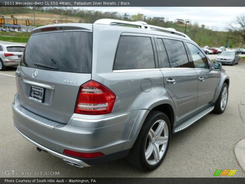 Palladium Silver Metallic / Black 2011 Mercedes-Benz GL 550 4Matic