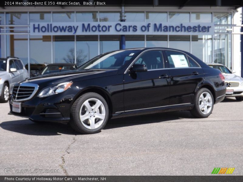 Black / Black 2014 Mercedes-Benz E 350 4Matic Sedan