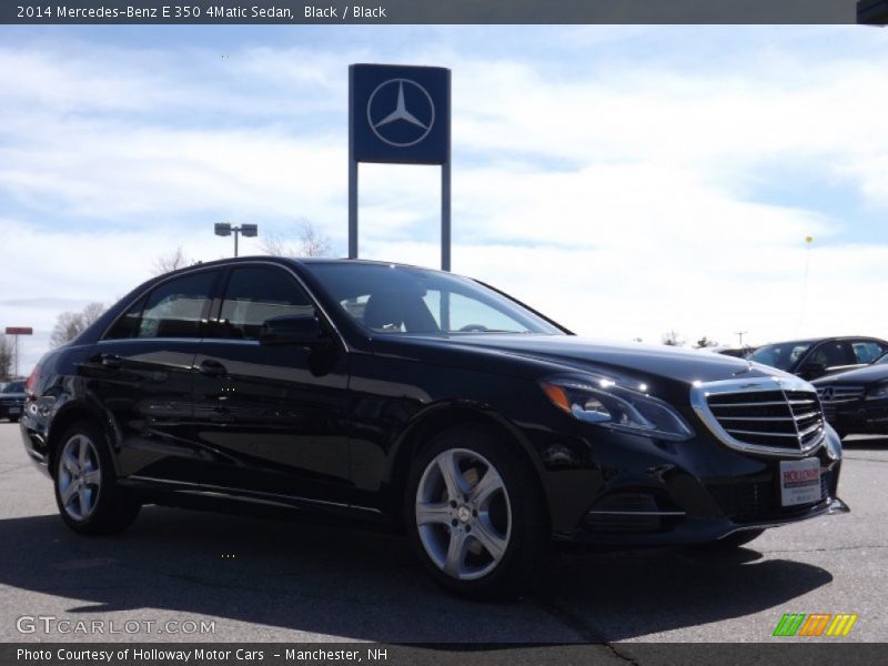 Black / Black 2014 Mercedes-Benz E 350 4Matic Sedan