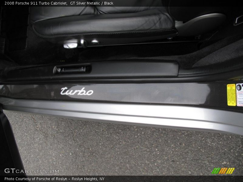 GT Silver Metallic / Black 2008 Porsche 911 Turbo Cabriolet