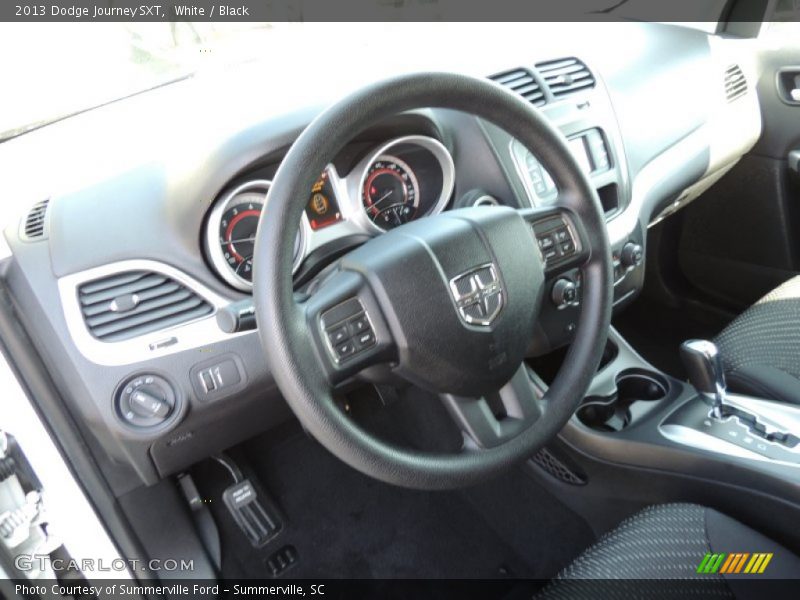 White / Black 2013 Dodge Journey SXT