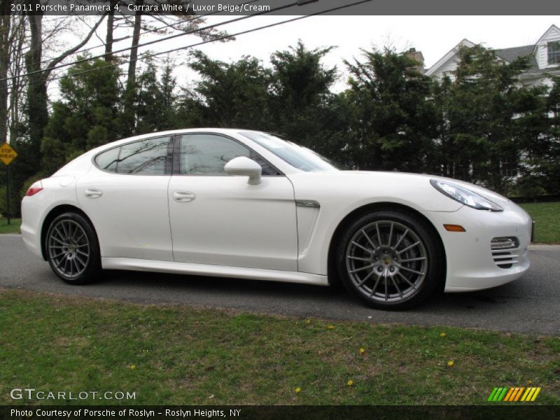 Carrara White / Luxor Beige/Cream 2011 Porsche Panamera 4
