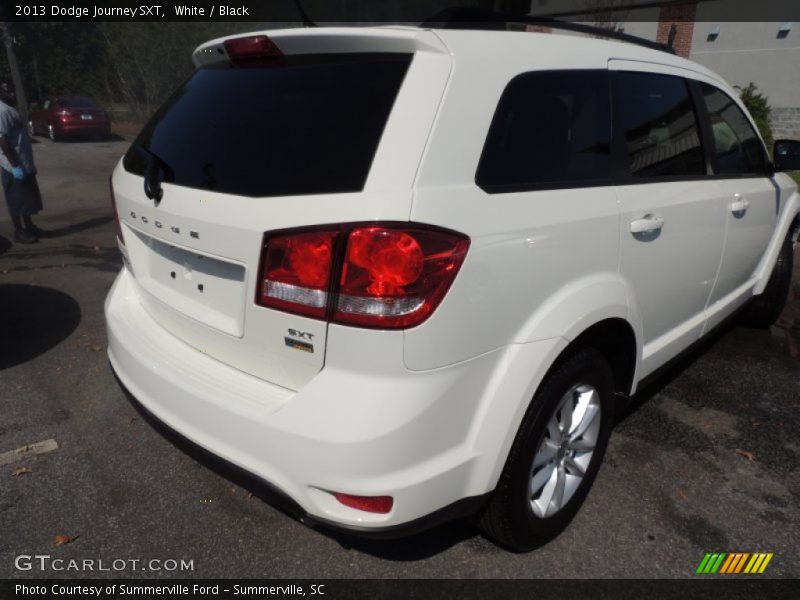 White / Black 2013 Dodge Journey SXT