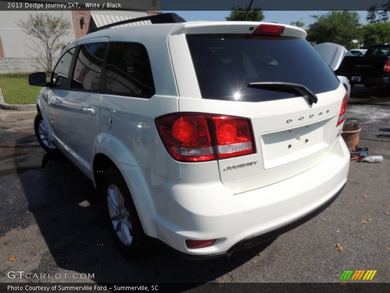 White / Black 2013 Dodge Journey SXT