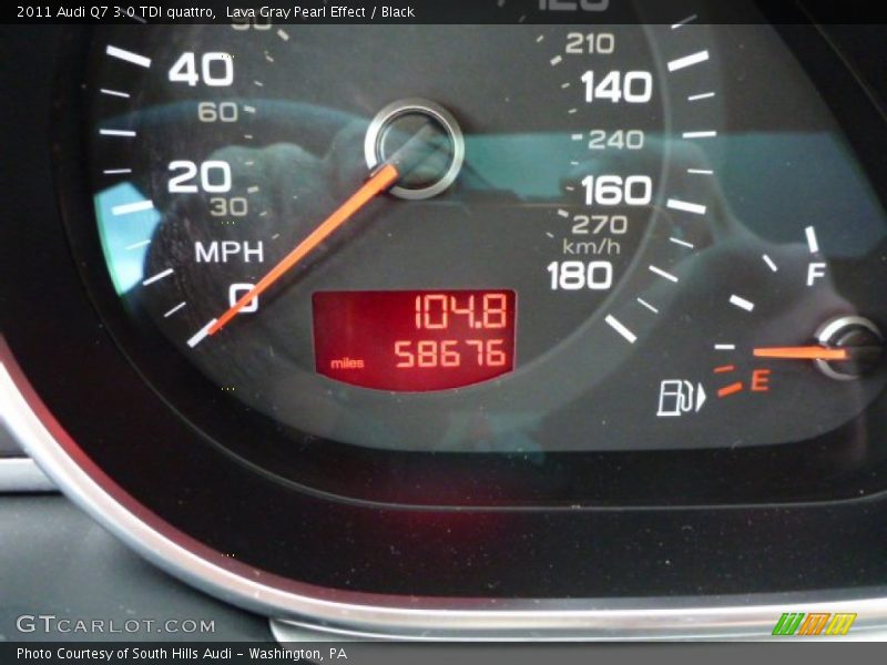 Lava Gray Pearl Effect / Black 2011 Audi Q7 3.0 TDI quattro