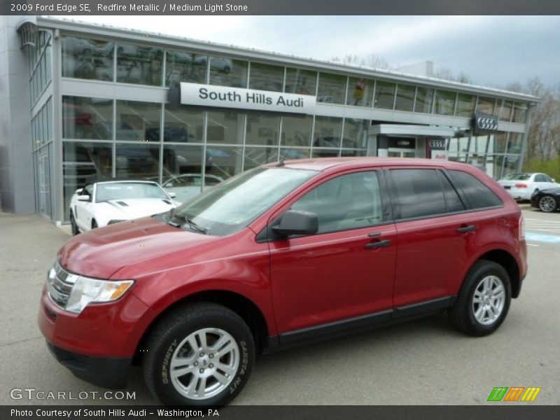 Redfire Metallic / Medium Light Stone 2009 Ford Edge SE
