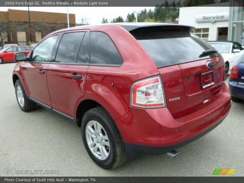 Redfire Metallic / Medium Light Stone 2009 Ford Edge SE