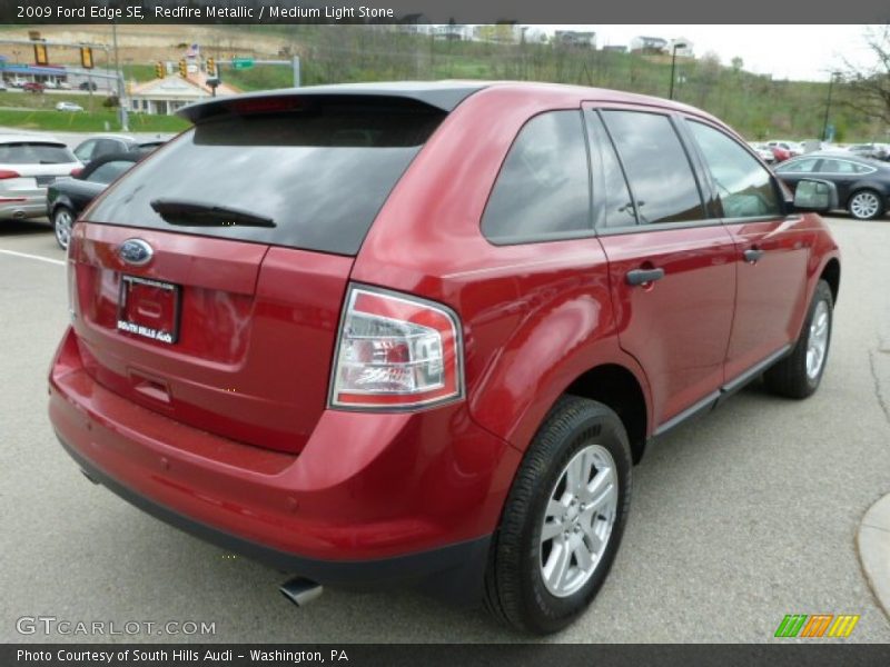 Redfire Metallic / Medium Light Stone 2009 Ford Edge SE