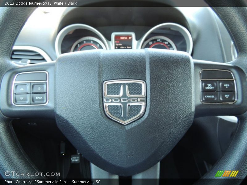 White / Black 2013 Dodge Journey SXT